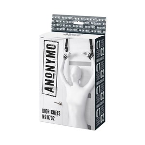 Anonymo Door Cuffs 0702 אזיקים כסופים לתליה מהדלת