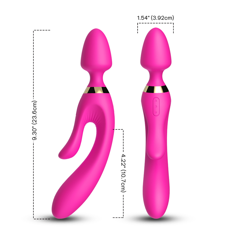 Dual Rabbit Wand ויברטור ארנבון דו צדדי Toy Box