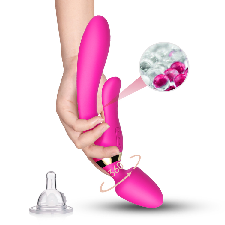 Dual Rabbit Wand ויברטור ארנבון דו צדדי Toy Box