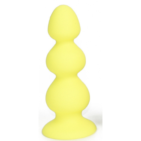 Style Vibes Sweetheart Yellow Beads Booty Plug