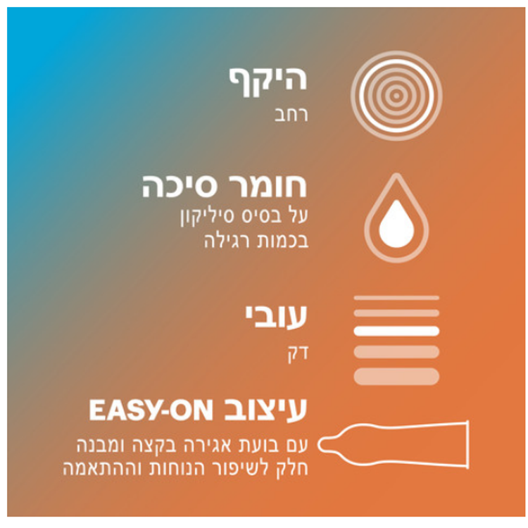 קונדומים INVISIBLE XL קונדומים דקים במיוחד ורחבים