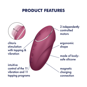 וויברטור טופח לדגדגן Tap and Climax 1 Satisfyer