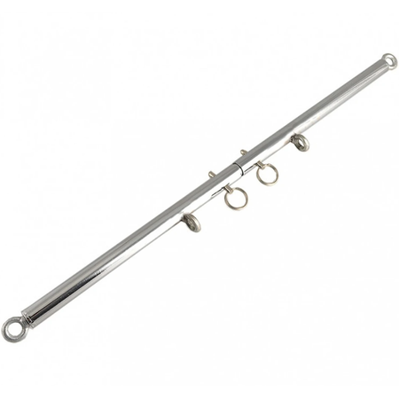 מוט Spreader כסוף מתכוונן עם אזיקים לרגליים