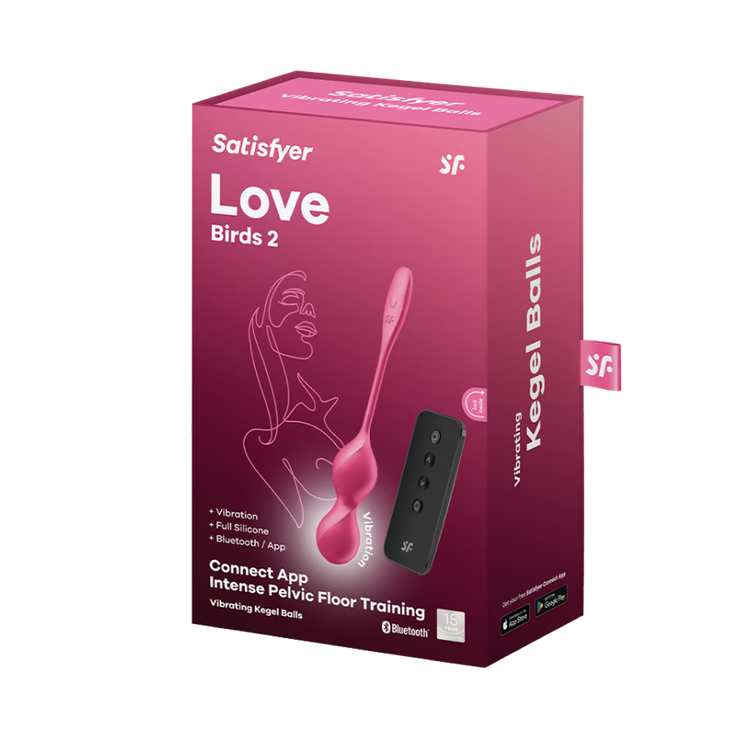Love Birds 2  ביצת רטט עם שלט ואפליקציה Satisfyer