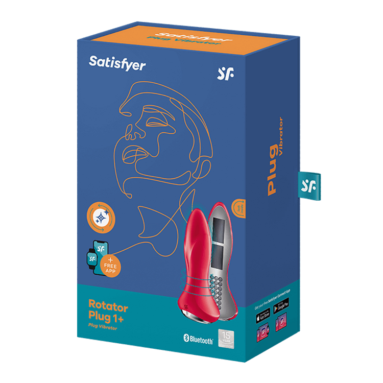 Rotator Plug+1 באט פלאג עם בסיס פנינים מסתובבות Satisfyer