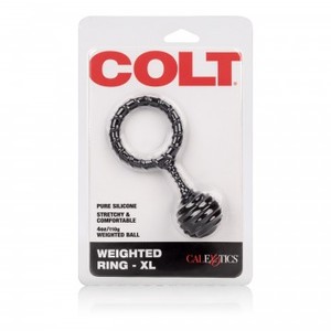 CalExotics Colt טבעת פין סיליקון מחוספס עם משקולת
