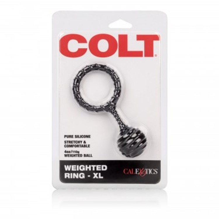 CalExotics Colt טבעת פין סיליקון מחוספס עם משקולת