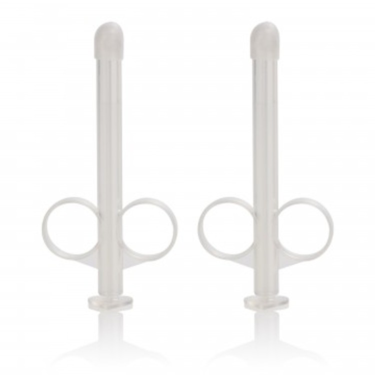Lube Tube זוג צינורות למילוי אינטימי של חומרי סיכה CalExotics - שקוף