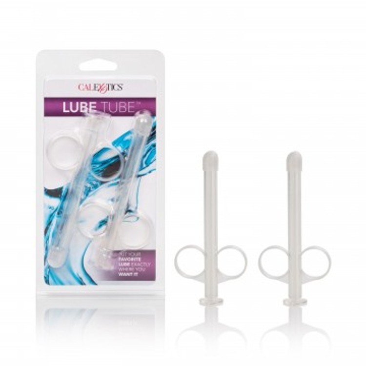 Lube Tube זוג צינורות למילוי אינטימי של חומרי סיכה CalExotics - שקוף