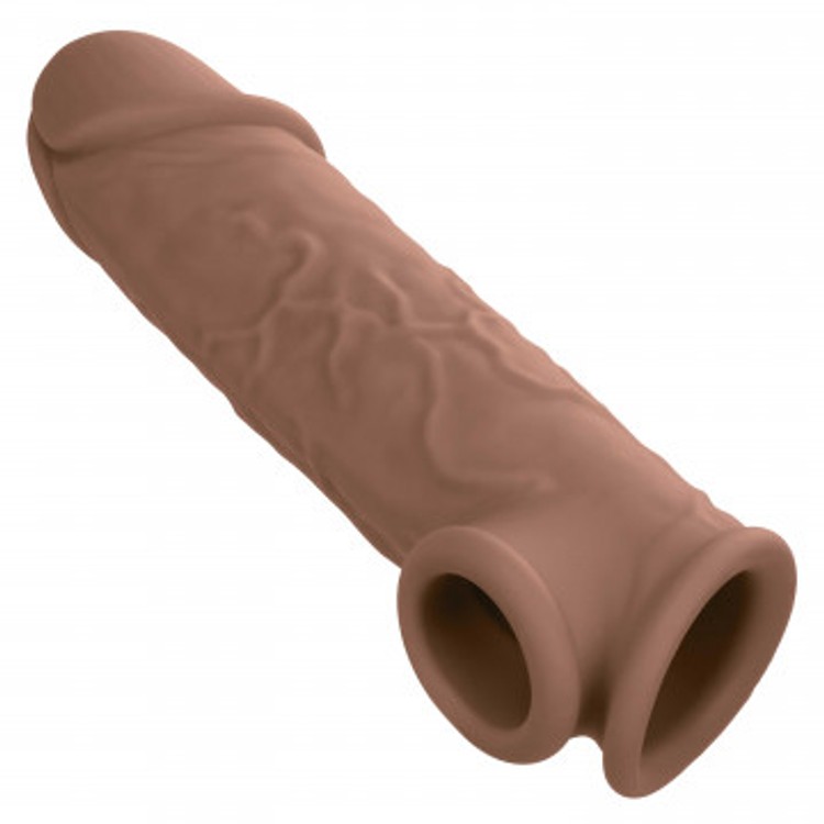 CalExotics Maxx Life שרוול מאריך לפין 17.8 ס"מ - חום