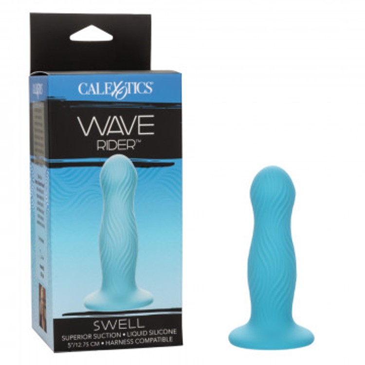 CalExotics Wave Rider Swell דילדו טורקיז גלי 12.75 ס"מ