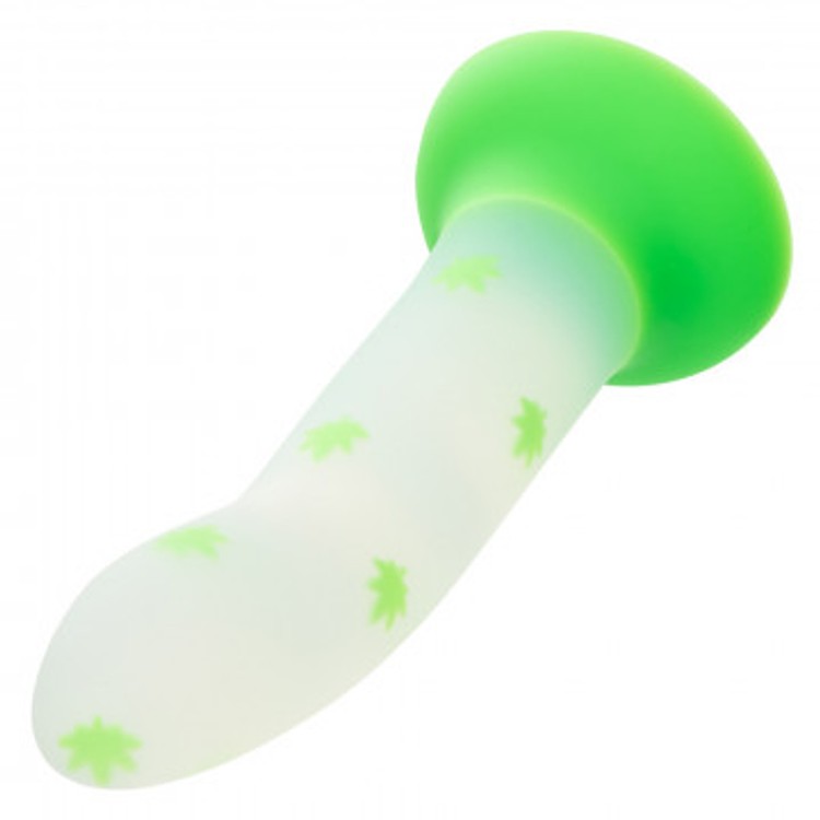 CalExotics Glow Stick Leaf דילדו ירוק זוהר בחושך עם עלים