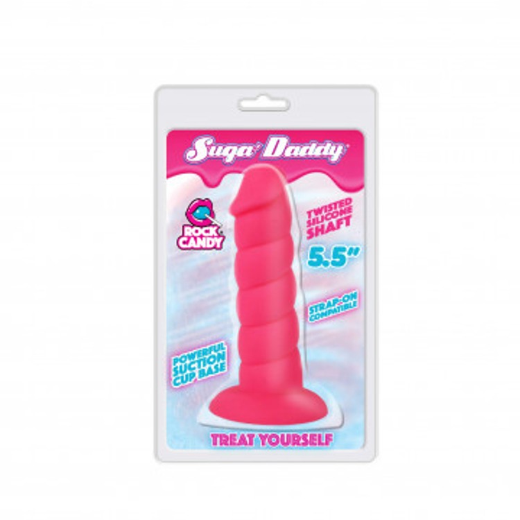 Rock Candy Suga Daddy דילדו סיליקון ורוד 14  ס"מ
