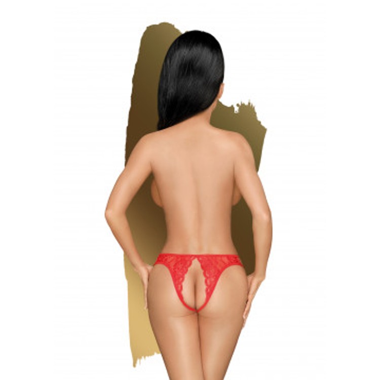 Penthouse Lingerie Naughty Valentine - S/M תחתון אדום בלי מפשעה