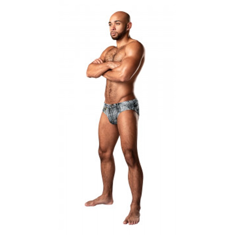Dirty Denim Bikini תחתון סקסי לגבר עם הדפס ג'ינס