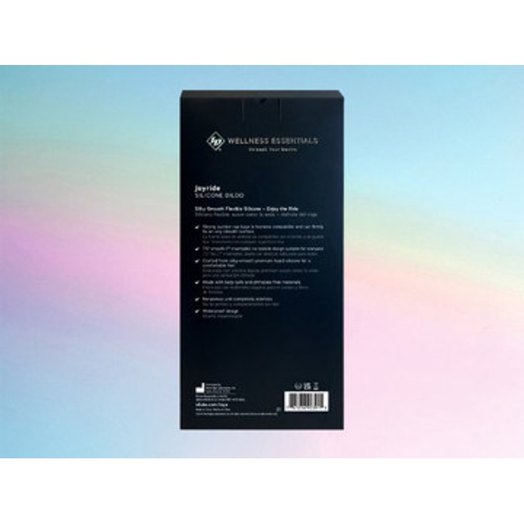 ID Joyride דילדו סיליקון רך וגמיש בצבבע כחול + חומר סיכה