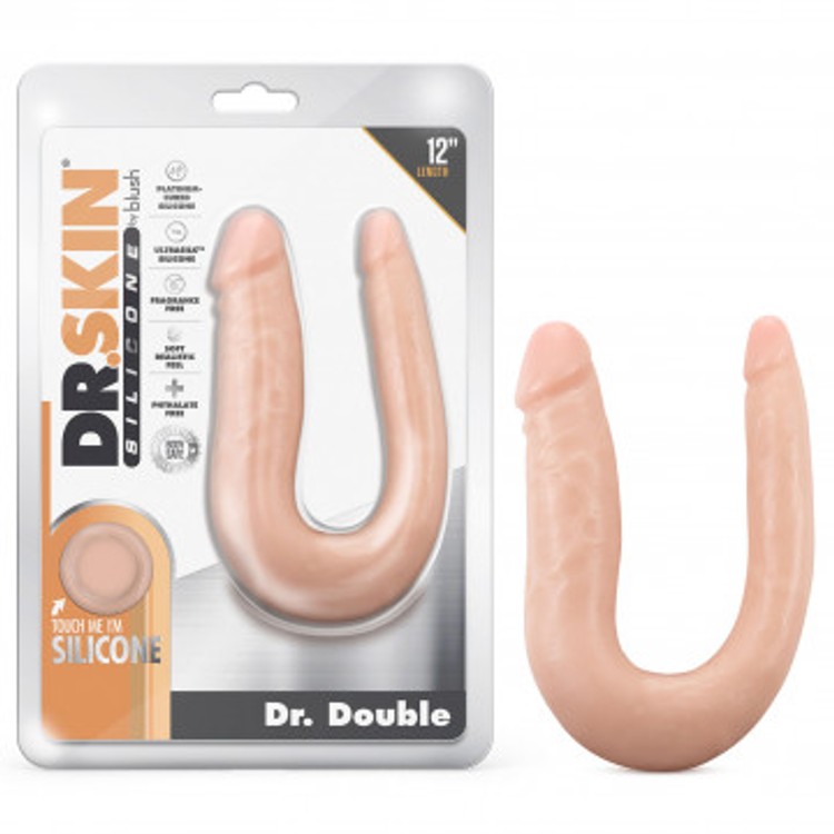 Dr. Skin Silicone - Dr. Double דילדו כפול ריאליסטי 31.75 ס"מ