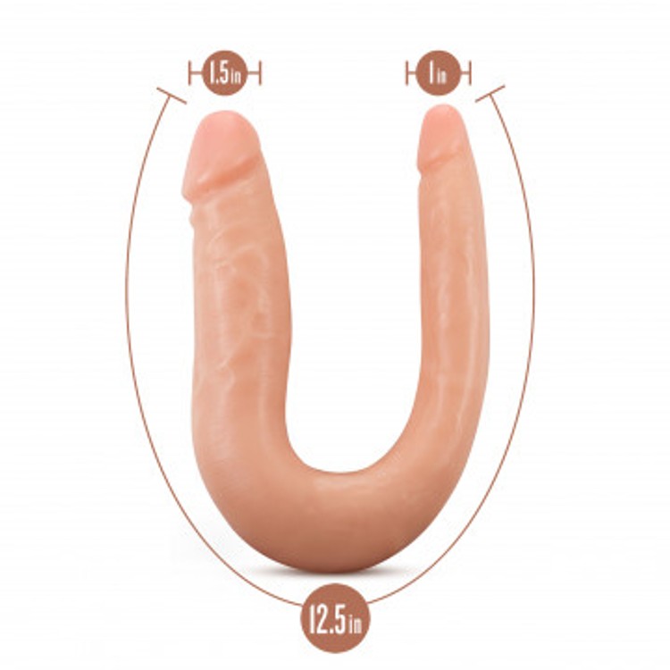 Dr. Skin Silicone - Dr. Double דילדו כפול ריאליסטי 31.75 ס"מ