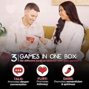 משחק מהנה ורומנטי לזוגות 150 קלפים Talk Flirt Dare