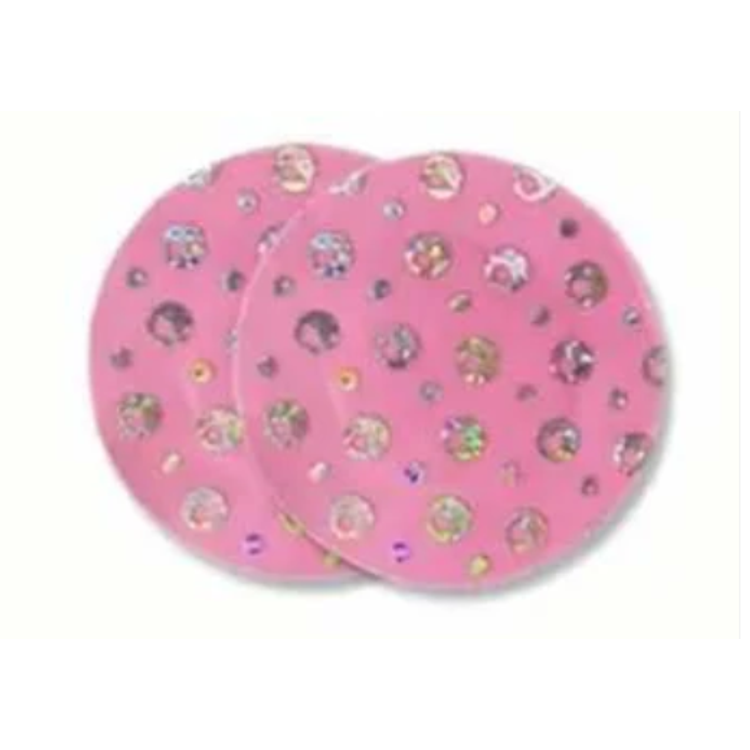 מדבקות עגולות לפטמות ורוד דיסקו