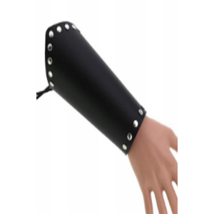 Forearm Faux Leather Sleeve with Studs