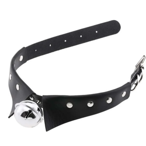 Black Collar with Studs and Bell