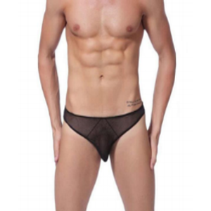 Lukas transparent black men's underwear