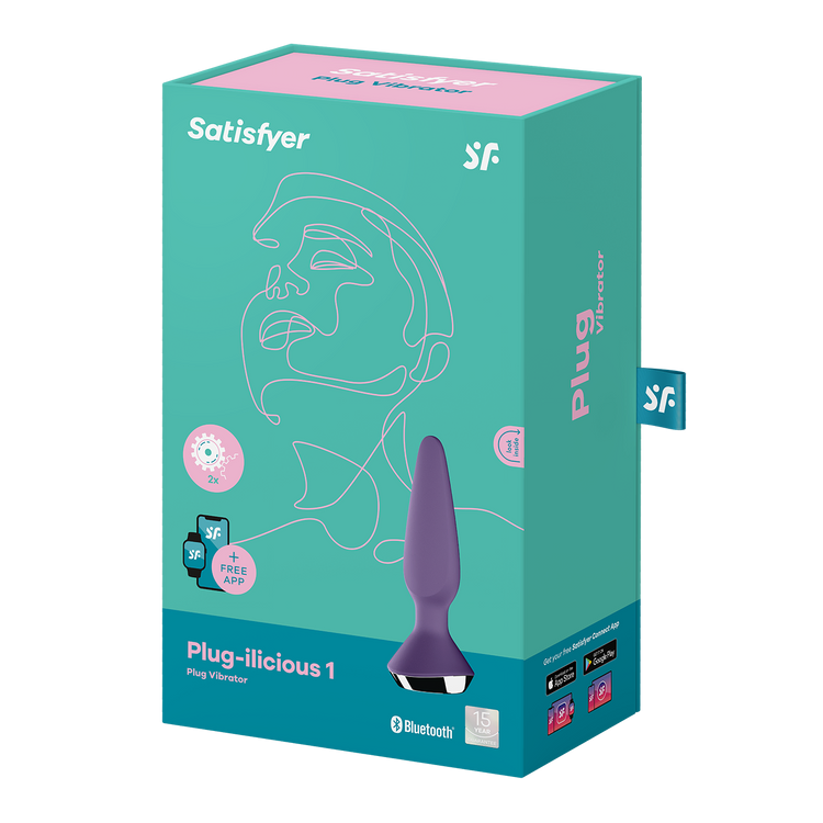 Plug-ilicious 1 פלאג אנאלי רוטט עם אפליקציה Satisfyer