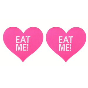מדבקות לפטמות לב ורוד פוקסיה EAT ME