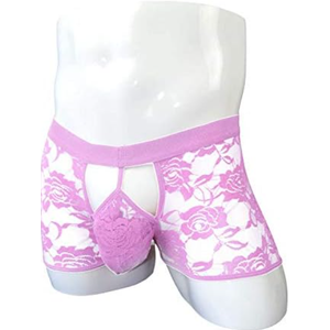 Julien Black Transparent Floral Boxer Briefs