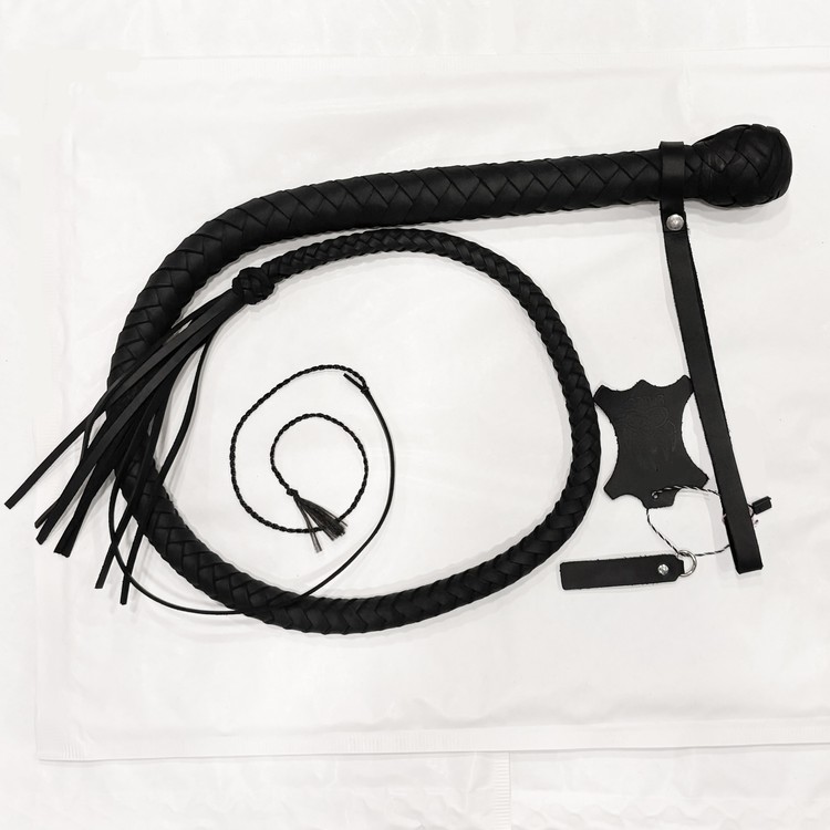 שוט בולוויפ זנב אחד קלאסי עשוי עור בעבודת יד 1.70 M