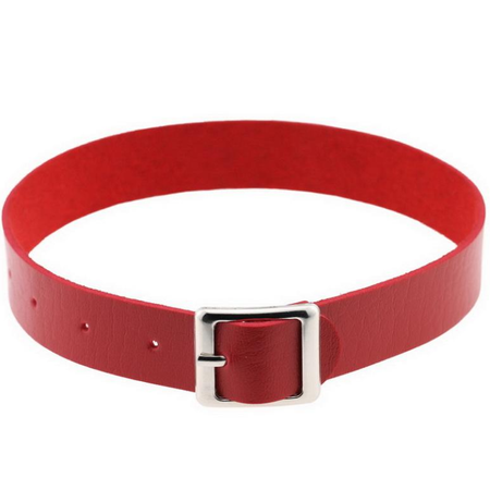 Thick Black Slave Collar with Ring