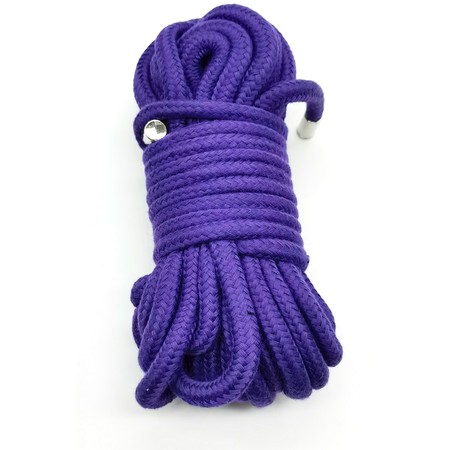 חבל כותנה לקשירות - סגול