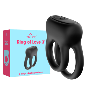 טבעת רטט כפולה Ring of love 3