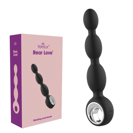 Rear Love Vibrating Anal Beads Toy Box