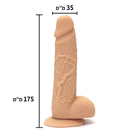 LifeLike ​ דילדו סיליקון בהיר 13 ס"מ ToyBox