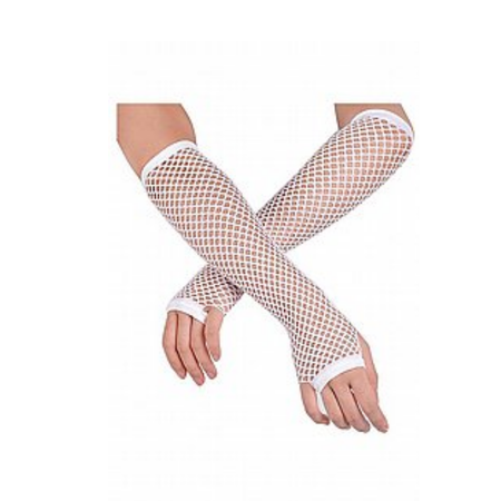 כפפות רשת - לבן