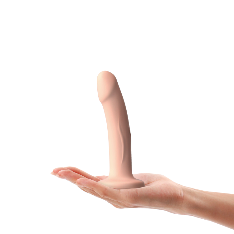 Real Pleasure  - דילדו רגיש לטמפרטורות - 17.5 ס"מ צבע גוף Dorcel​​​