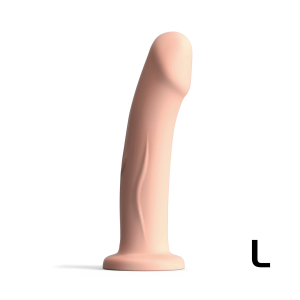 Real Pleasure L דילדו גוף בהיר גמיש רגיש לטמפרטורות 19.5 ס"מ Dorcel​​