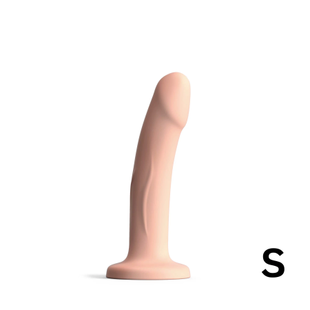 Real Plesure S - דילדו גמיש רגיש לטמפרטורות - 16 ס"מ צבע גוף Dorcel​​