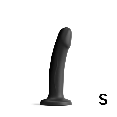 Real Plesure S - דילדו גמיש רגיש לטמפרטורות - 16 ס"מ צבע שחור Dorcel​​