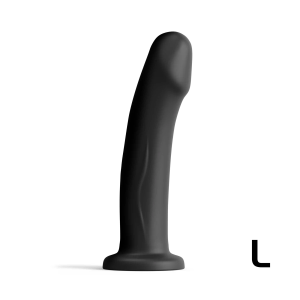 Real Pleasure  - דילדו רגיש לטמפרטורות - 19.5 ס"מ צבע שחור Dorcel​​