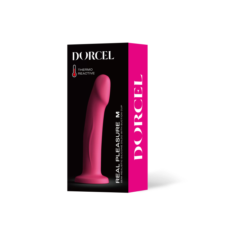Real Pleasure  דילדו רגיש לטמפרטורות - ורוד Dorcel​