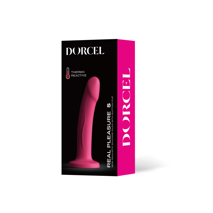 Real Pleasure  דילדו רגיש לטמפרטורות - ורוד Dorcel​