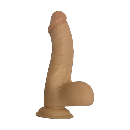 Hoodlum 9 כפוף דילדו PVC ריאלסטי גדול בהיר אורך 23 ס"מ עובי 5 ס"מ NMC