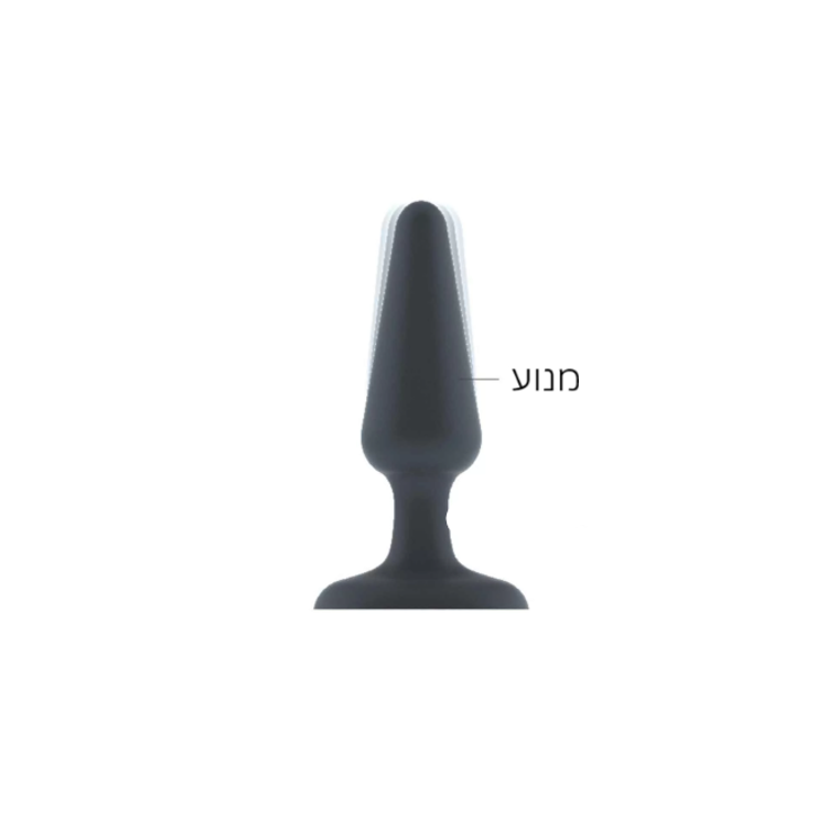 פלאג אנאלי בינוני עשוי סיליקון שחור Dorcel