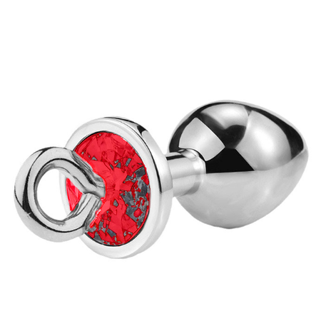 באט פלאג מתכת עם בסיס אדום ולולאה