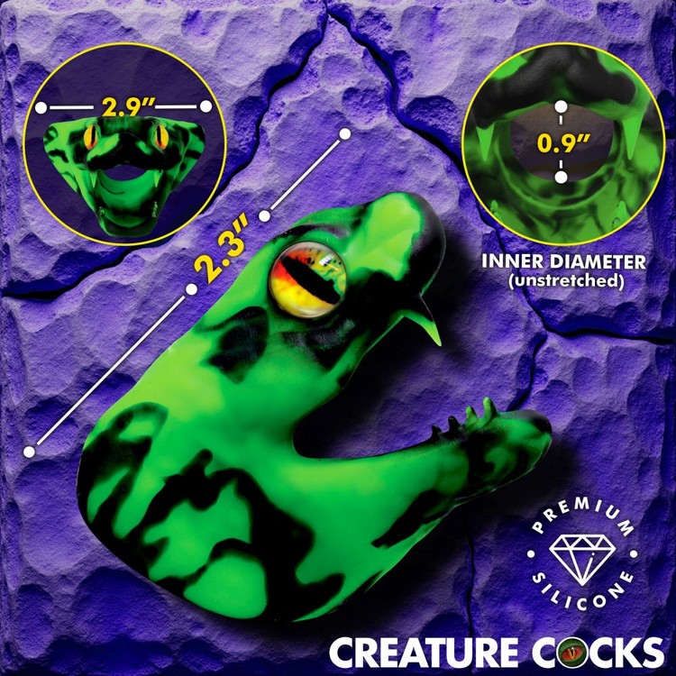 Master Cobra טבעת פין סיליקון נחש פנטזיה Creature Cocks