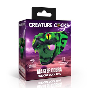 Master Cobra טבעת פין סיליקון נחש פנטזיה Creature Cocks