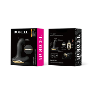 P-Finger ויברטור - פלאג מתכופף עם שלט Dorcel